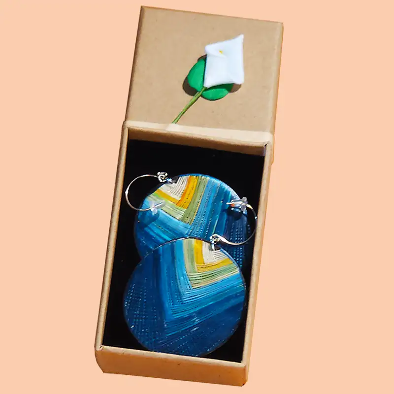 Handcrafted Tamo Earrings<br>Alaxpacha earrings - Image 2